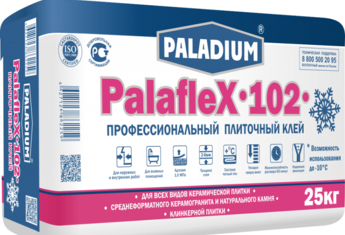 Клей для плитки Paladium PalafleX-102 зима профессиональный 25 кг