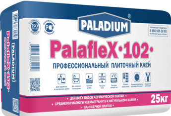 Клей для плитки Paladium PalafleX-102 профессиональный 25 кг